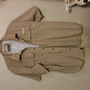 Men's Magellan button down khaki XL
